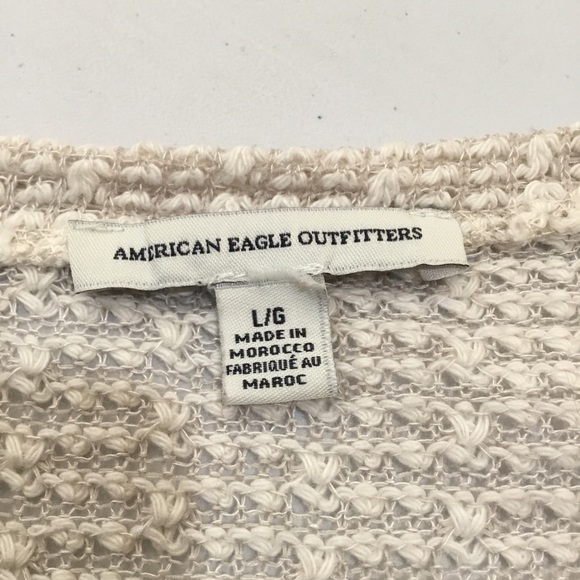 American Eagle Outfitters Loose Knit Lace Accent Top - Picture 7 of 10